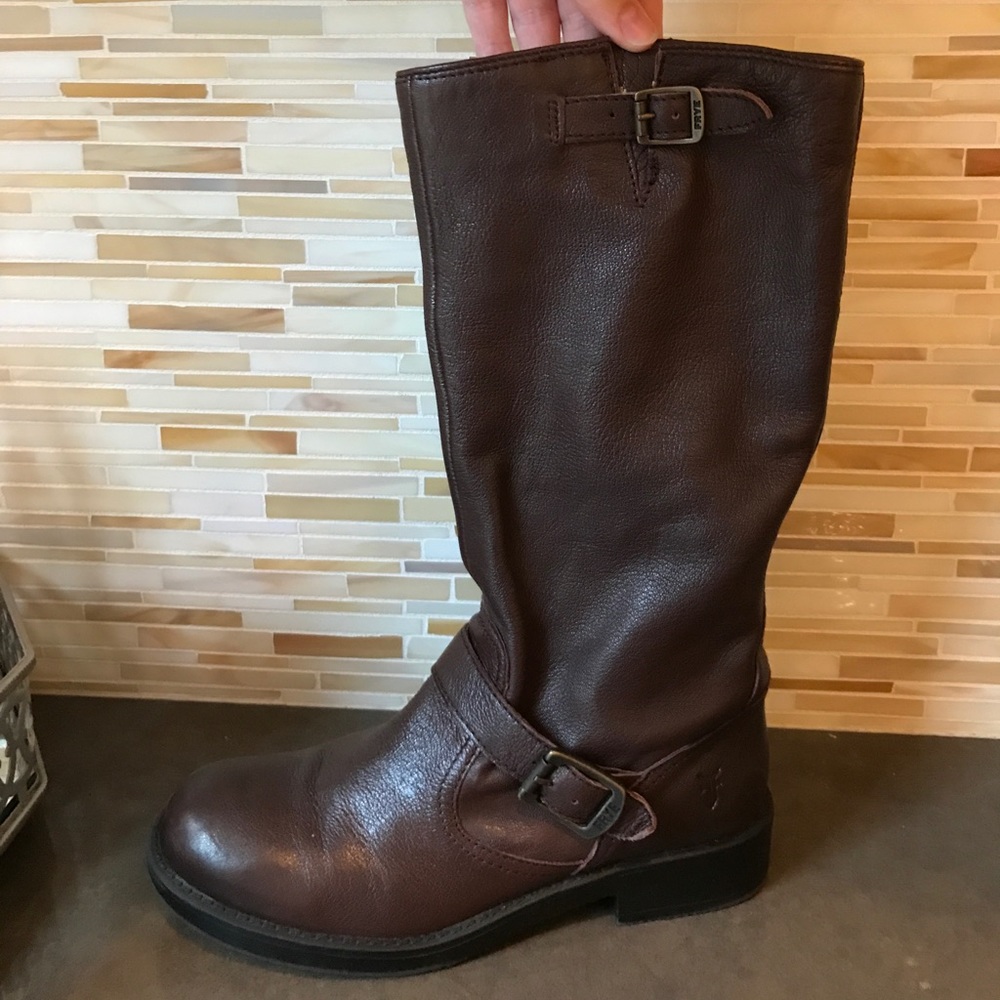 Frye Veronica Slouch Brown Boots - Size 7