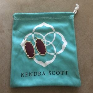 Maroon Kendra Scott Earrings