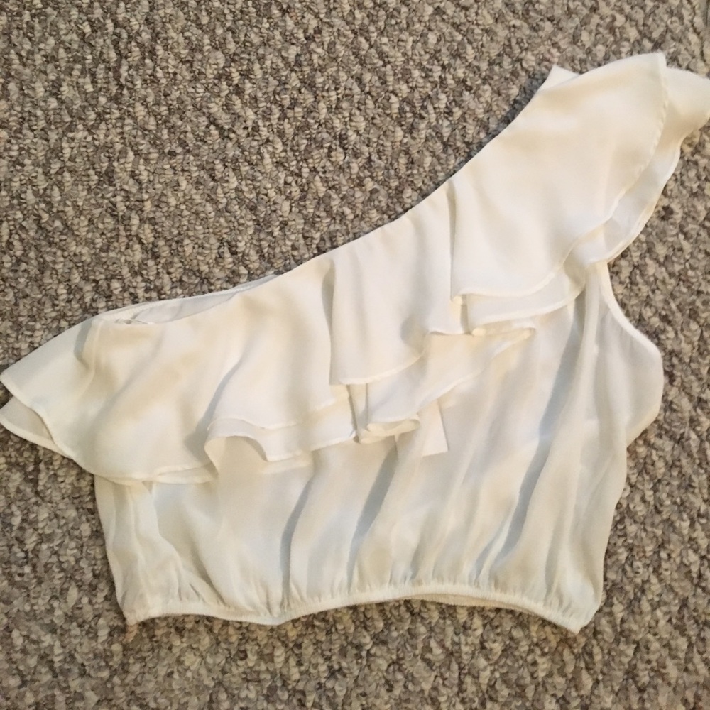 NEW Off Shoulder Ivory Crop Top