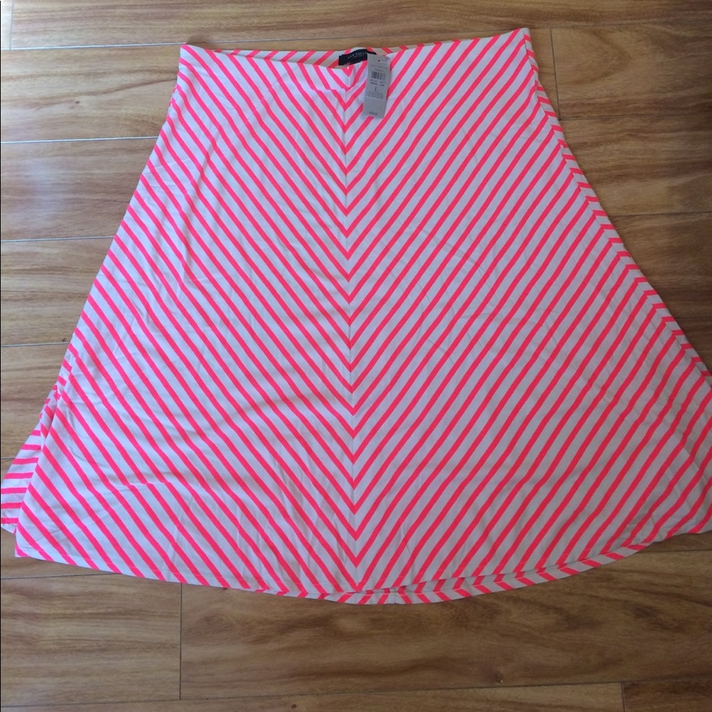 Ann Taylor Neon Striped Skirt