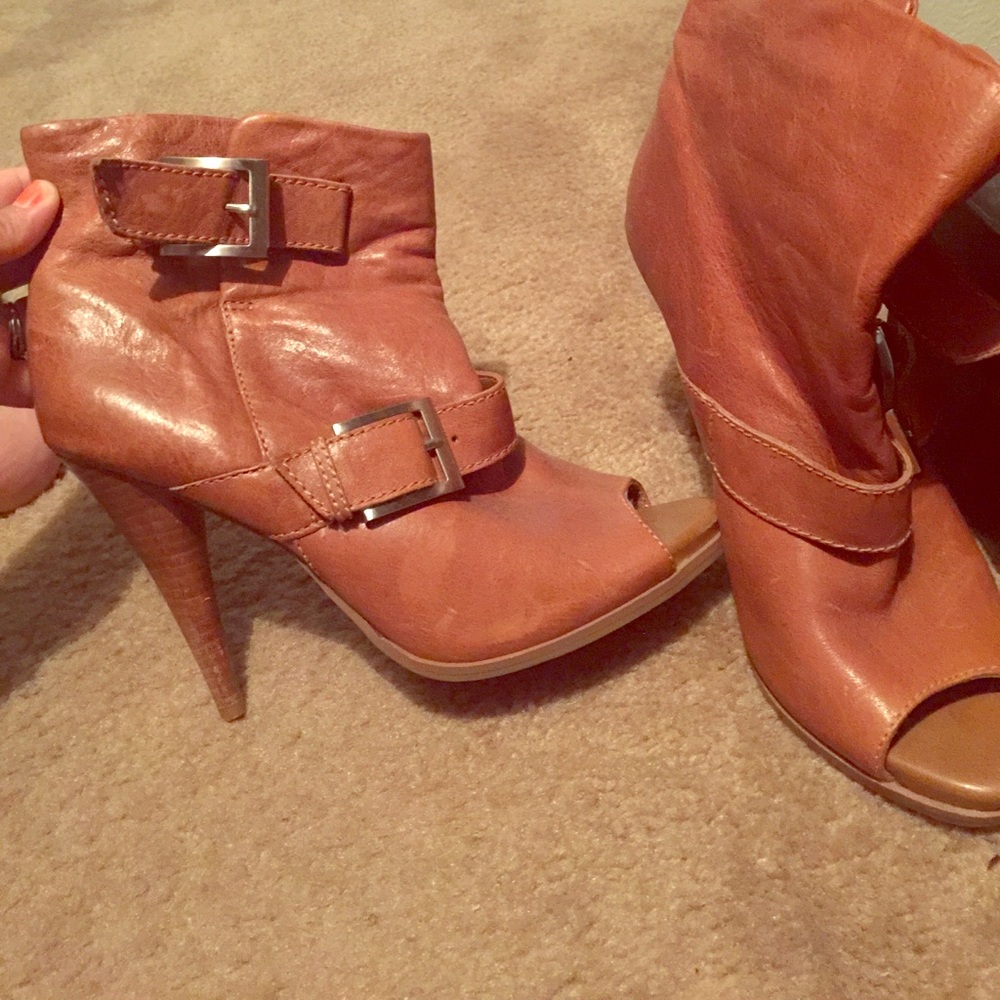 Brown Booties Jessica Simpson