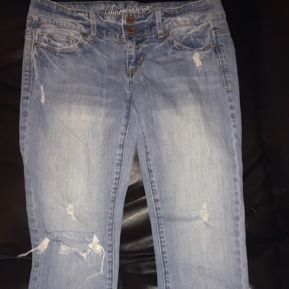 Cropped American eagle jeans
