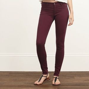 Maroon Skinny Jeans