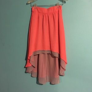 High low skirt
