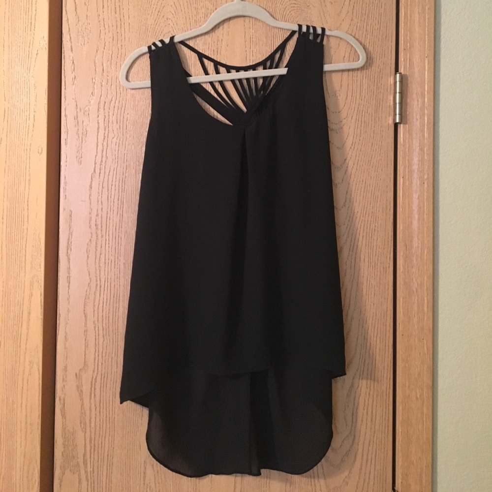 Black Tank with Back Design