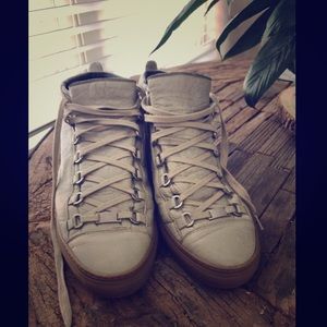 BALENCIAGA ARENA CREASED LEATHER HIP HOP