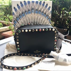 SOLD Valentino Rockstud Camera Cross Body Bag