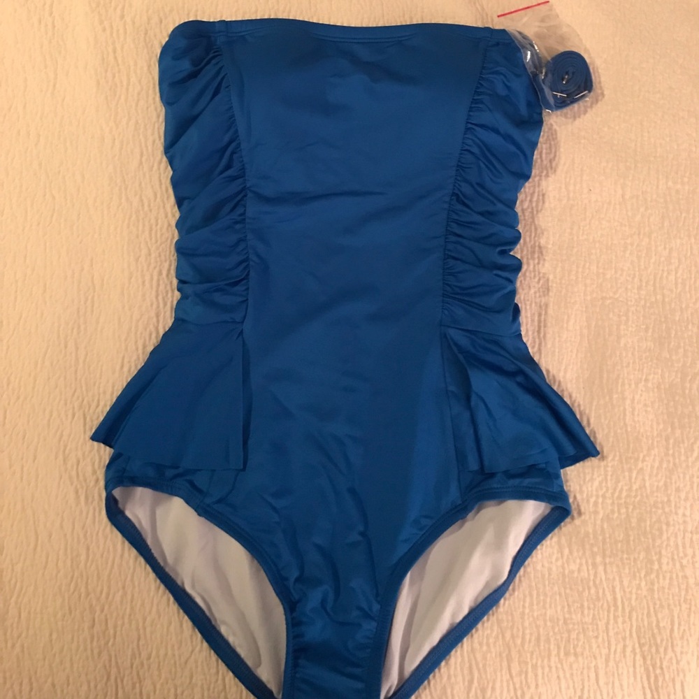 Royal blue swimsuit