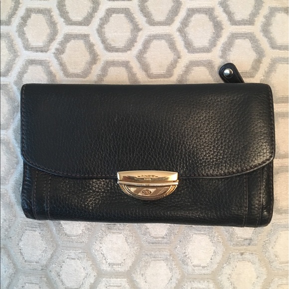 Lancel Handbags - Lancel Black Leather Wallet