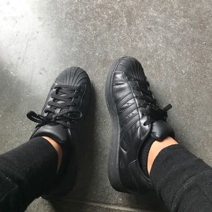 black adidas sneakers women's