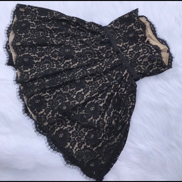 Black lace Neiman & Target rare sexy flare dress - Picture 2 of 7