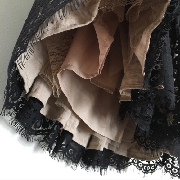 Black lace Neiman & Target rare sexy flare dress - Picture 3 of 7