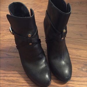 Tory Burch black booties.