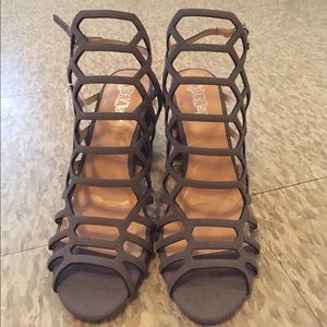 Grey High heel shoes