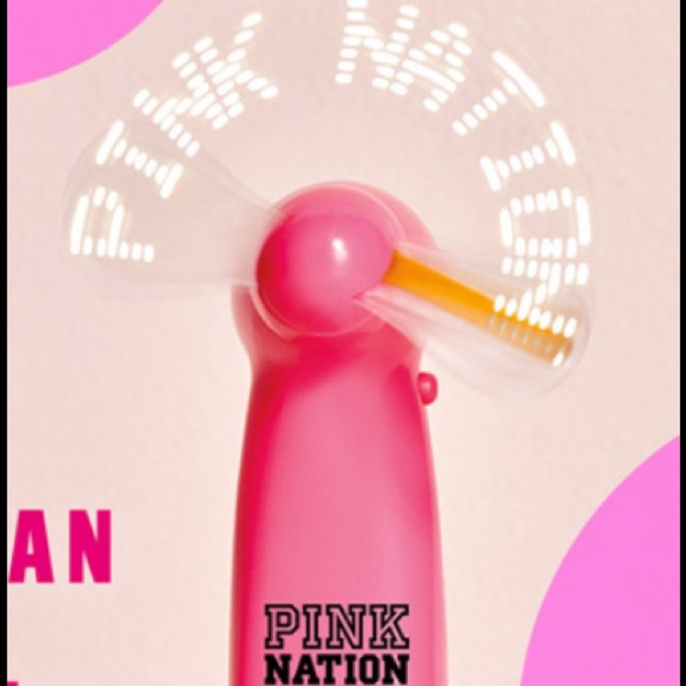 PINK light up fan