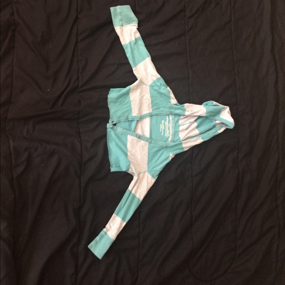 Blue and grey over shirt