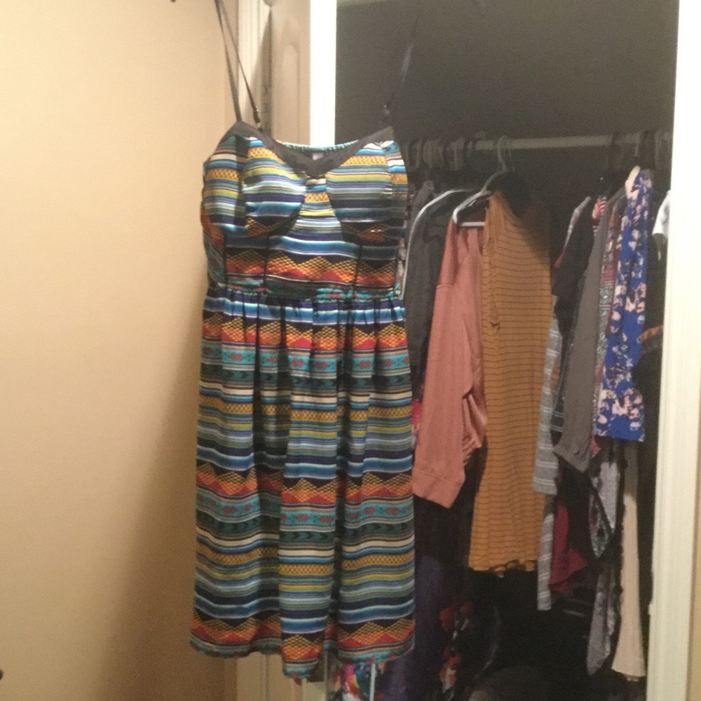 Tribal patterned dress