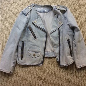 Cropped gap jean jacket