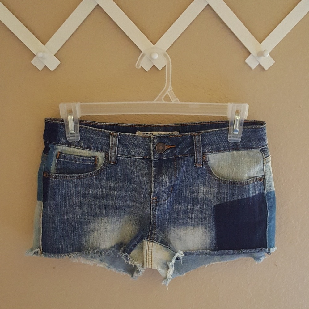 Zco denim patchwork shorts