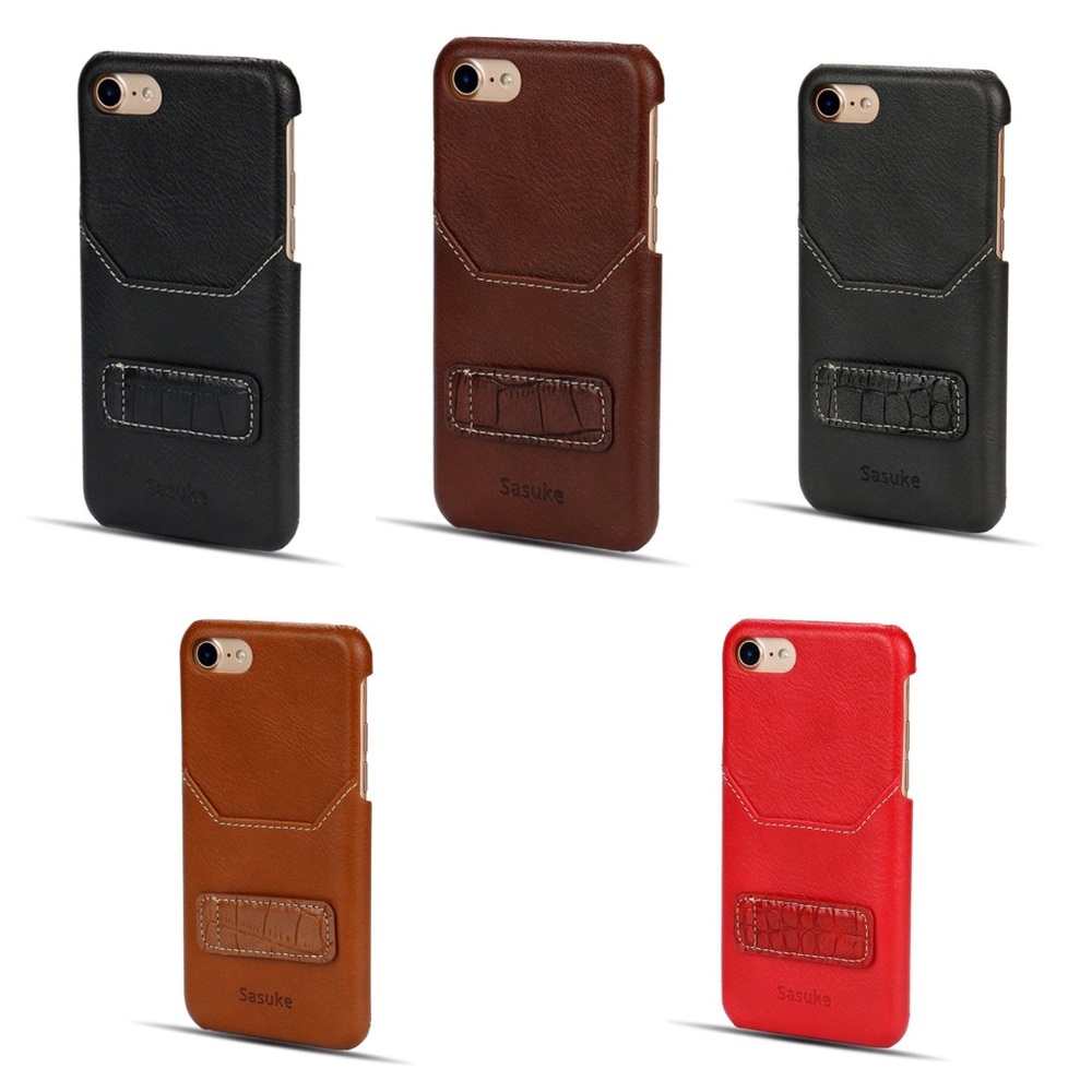 Black Faux Leather iPhone 8 or 7 case - Picture 3 of 5