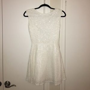 White sequin dress XS. Great for bachelorette!