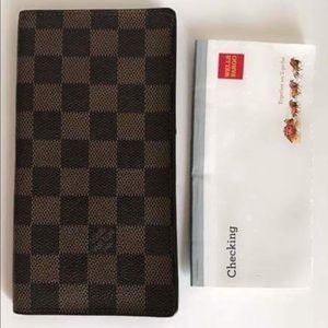 LV Damier Checkbook with 6 CC Slots