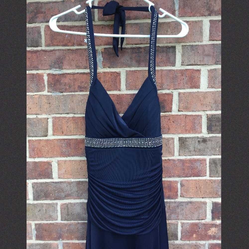 Navy Blue Prom Dress