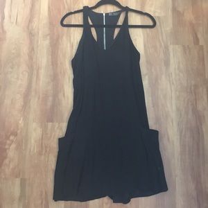 Black dress with side pockets