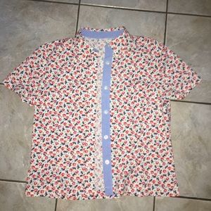 Floral button down