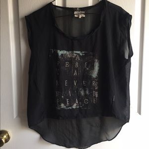 "A rebel can never find peace" shirt