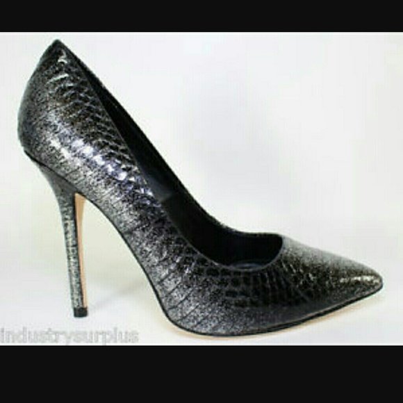 Boutique 9 Sally Black Silver Pumps - Picture 1 of 2