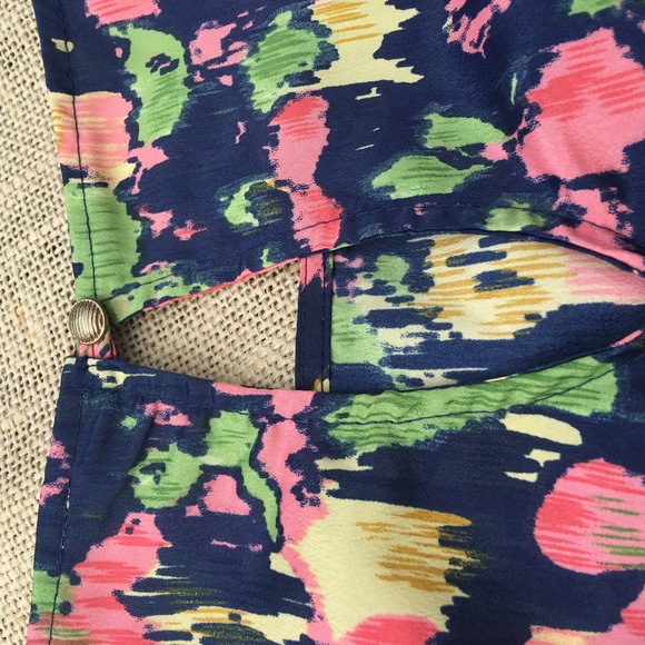 DECAPOLIS Bright Fun Dress 3/4 Sleeve Sz Medium - Picture 4 of 4