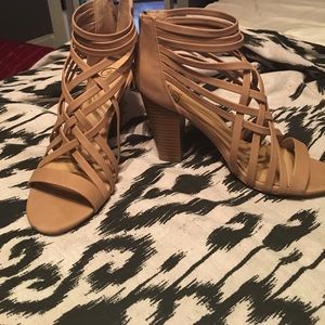 Camel high heels
