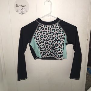 lepored print swim suit top