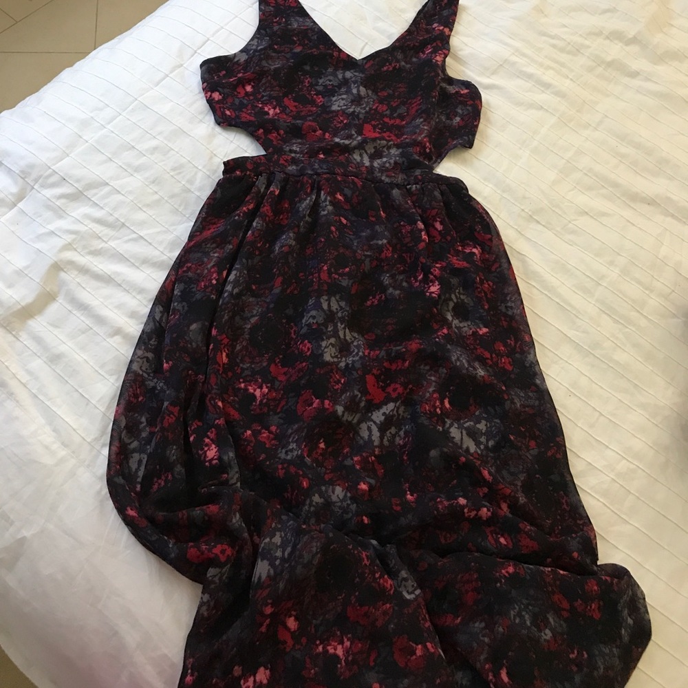 Romantic summer plum dress
