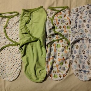 Lot of 4 SwaddleMe Baby Swaddles