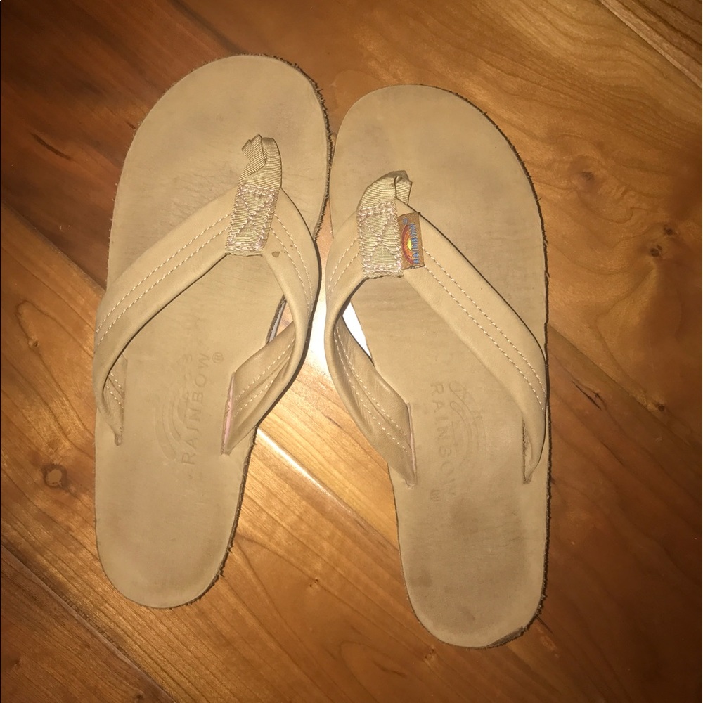 RAINBOW SANDALS Single Layer with Pink Midsole