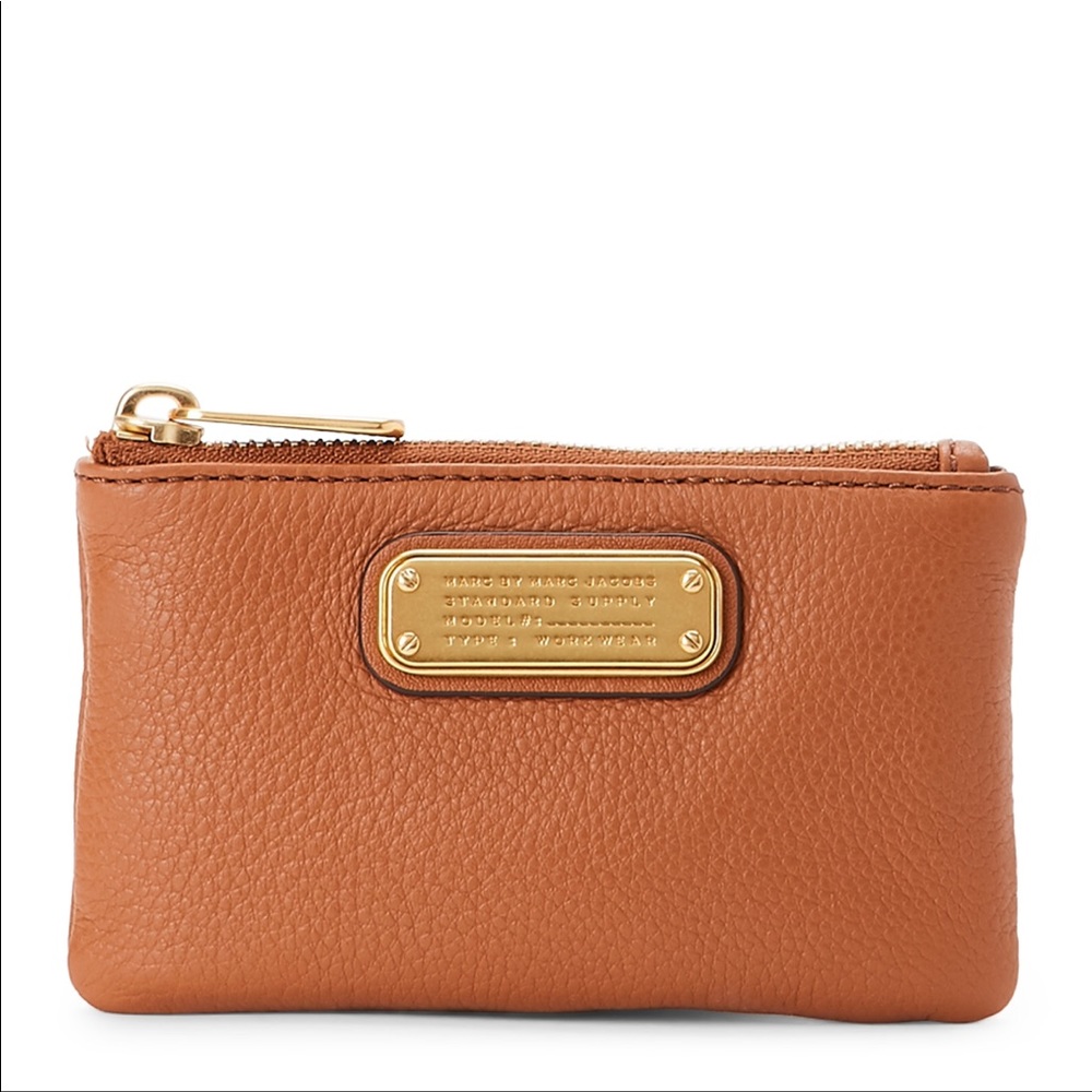 Marc by Marc Jacobs classic Q key pouch in Tan