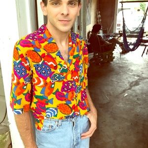 (B3F25) VNTG FISH BLOUSE