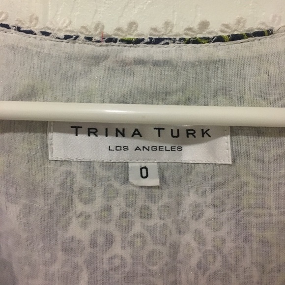 3 for $25 - Trina turk silk paisley dress small 0 - Picture 8 of 12