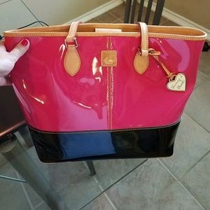 Dooney and Bourke Patent Tote Shoulder Bag