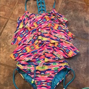 Justice multicolored size 14 tankini!!!!