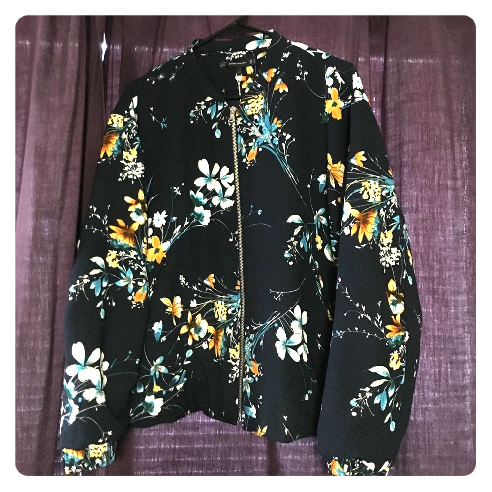 Zara floral bomber