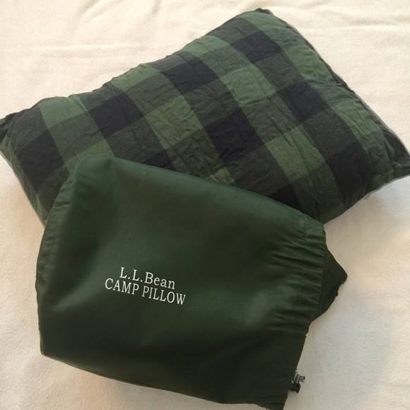 L L Bean Other Ll Bean Roll Up Camp Travel Pillow Plaid Poshmark