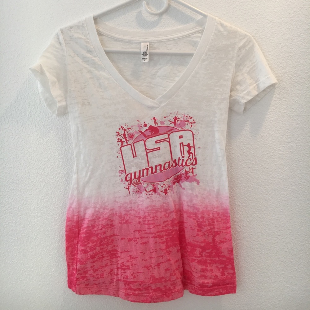V-neck light shirt