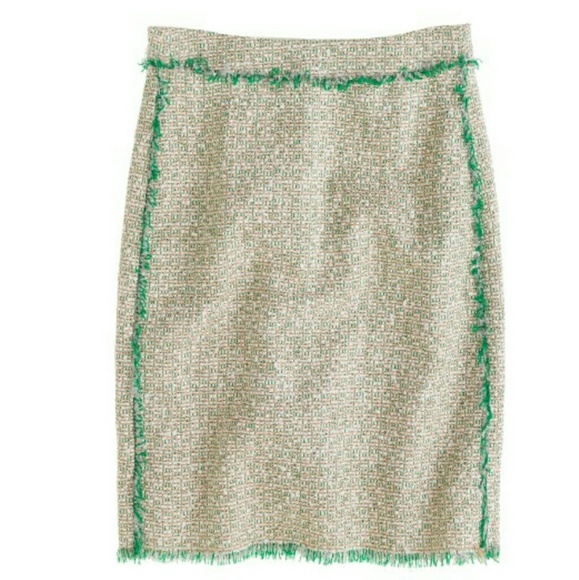 J Crew Tweed and Frills Skirt - Picture 2 of 5