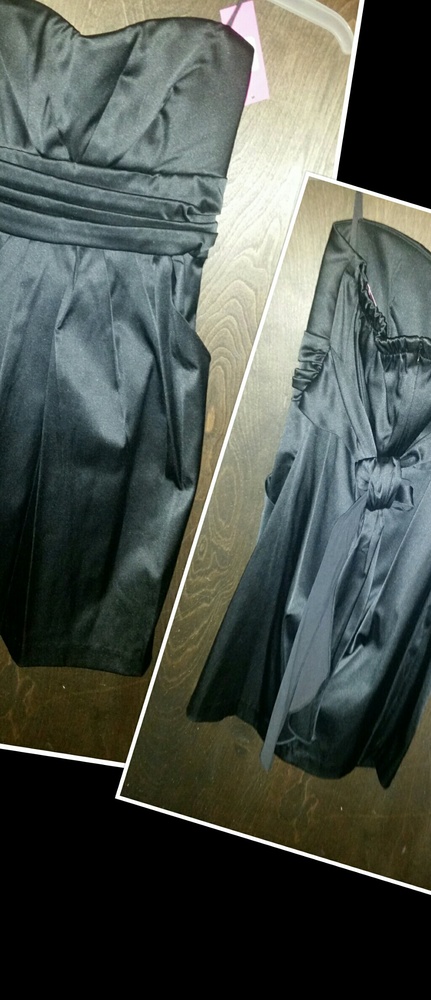 Satin Strapless Junior's sz Large brand new