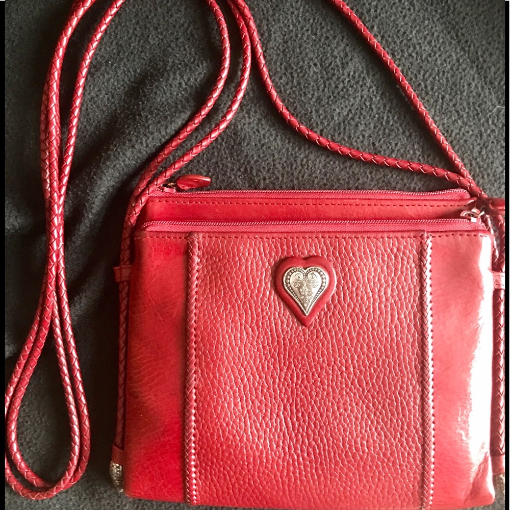 EUC Brighton Cross Body Purse--Red Leather