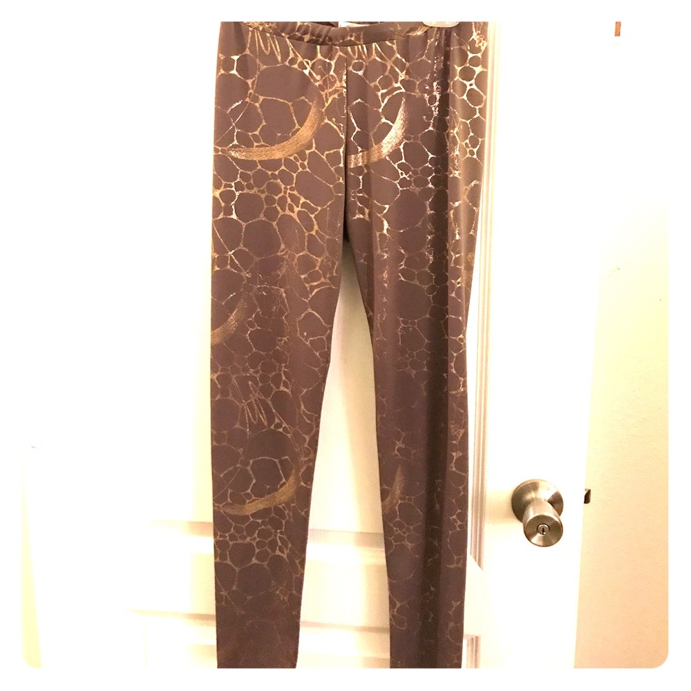 Tea n Rose gold marble leggings