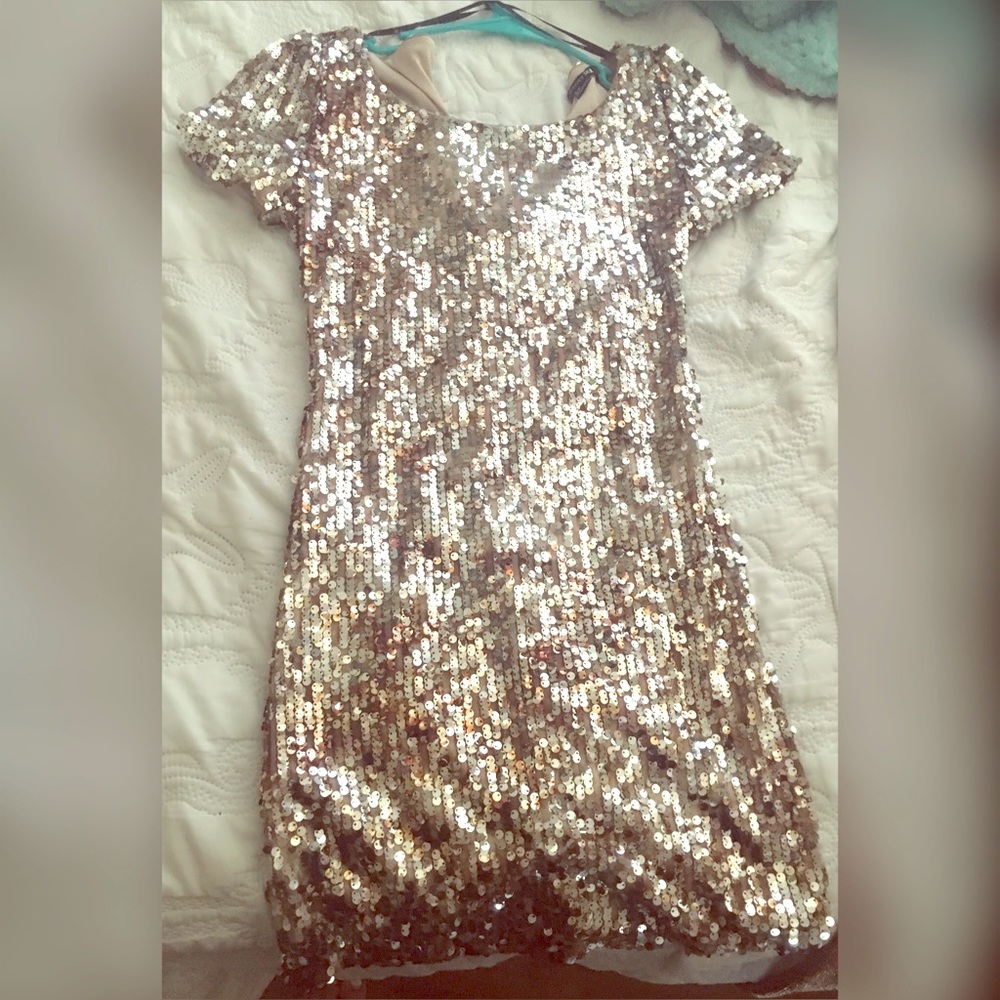 Sequin Gold Dress